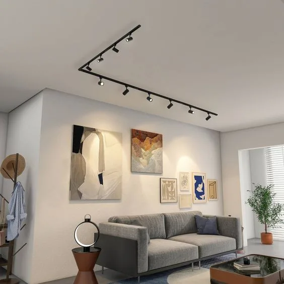 track light in living room