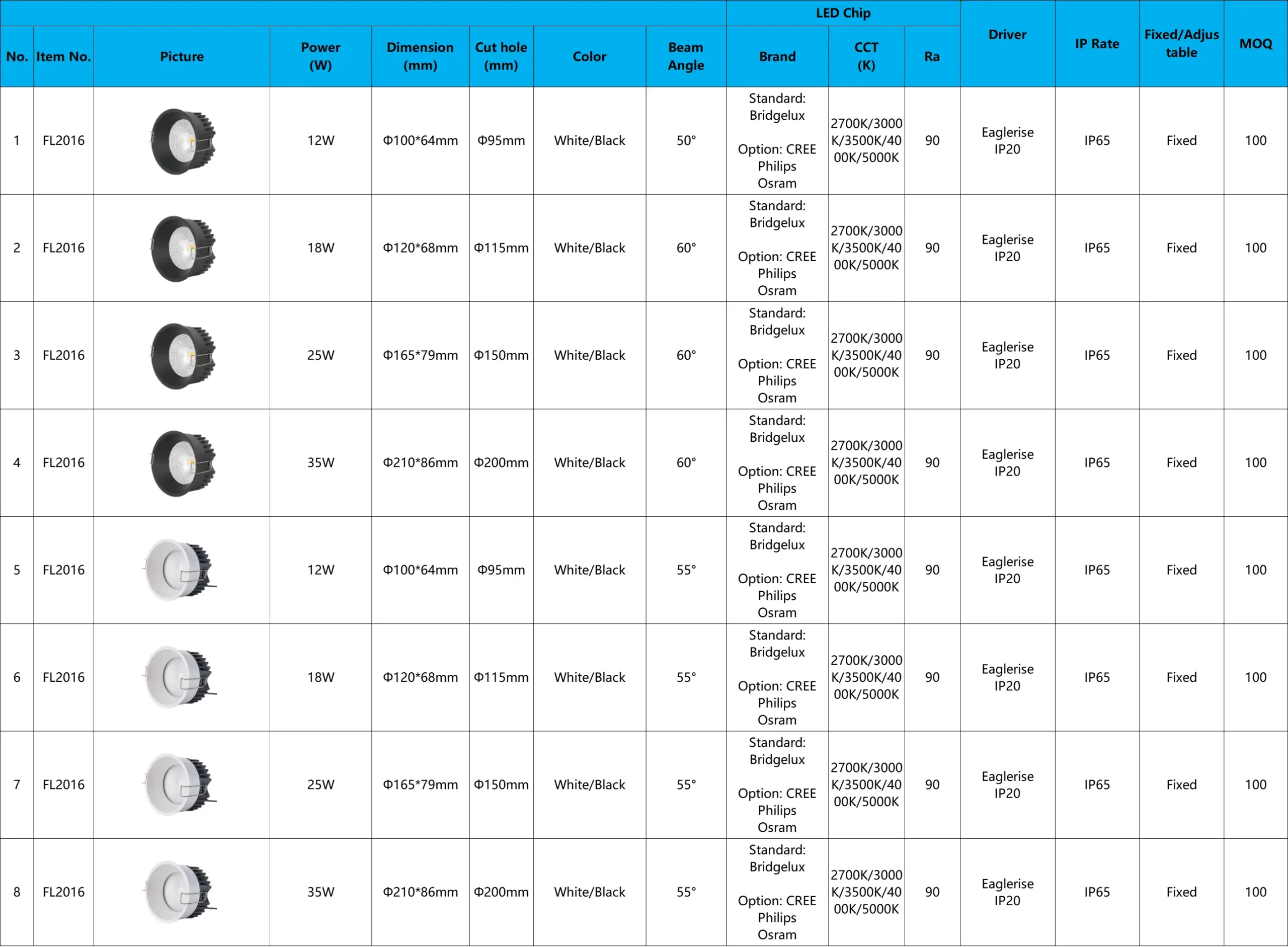 Downlight FL2016 Detail Downlight FL2016 Detail